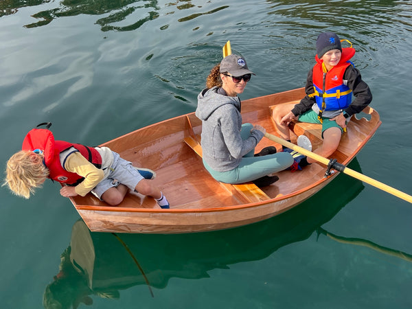 Wooden Oxford Wherry Rowboat Built From Plans Angus Rowboats