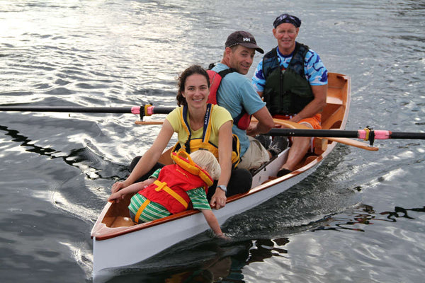 Wooden Oxford Wherry Rowboat Built From Plans - Angus Rowboats