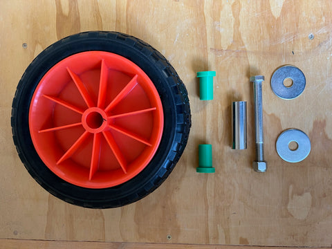 Wheel and Oarlock Package for Wheelbarrow Dinghy