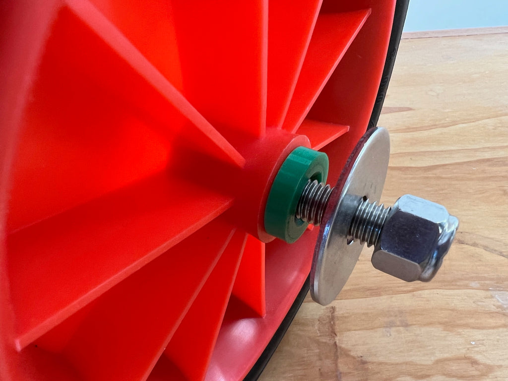 Wheel and Oarlock Package for Wheelbarrow Dinghy