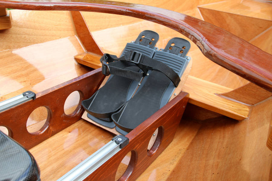 Wooden Sliding Seat and Rigger System Built From Plans -Angus Rowboats